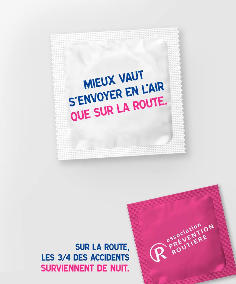 Campagne « Mieux vaut s’envoyer en l’air que sur la route » pour la Saint Valentin